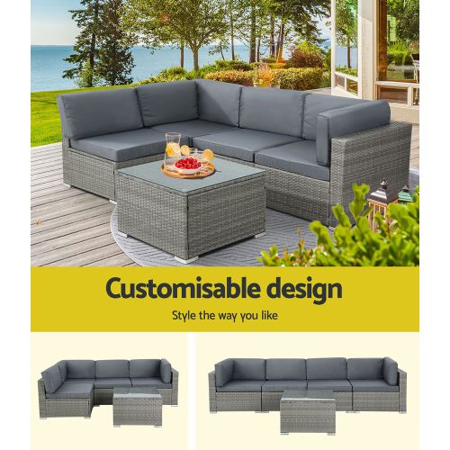 outdoor couch and chairs