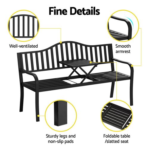 outdoor loveseat bench