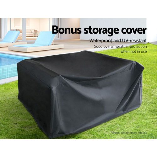 rattan outdoor couch set