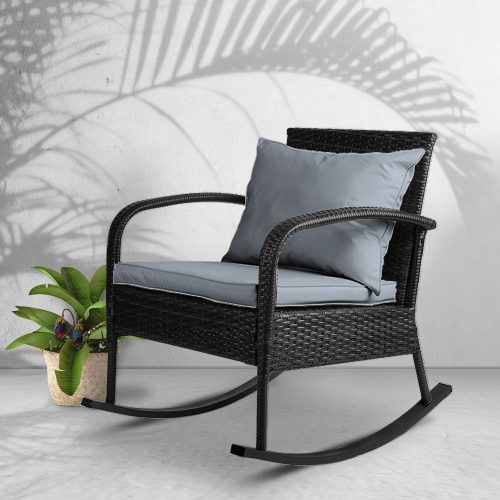 rattan-style rocking chair