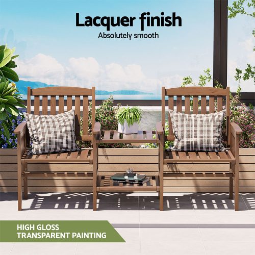 rustic patio seating