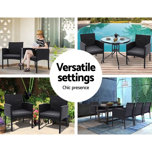 weather-resistant rattan chairs