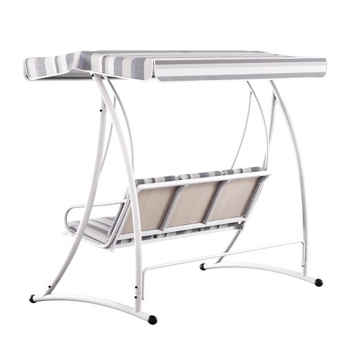white grey outdoor swing