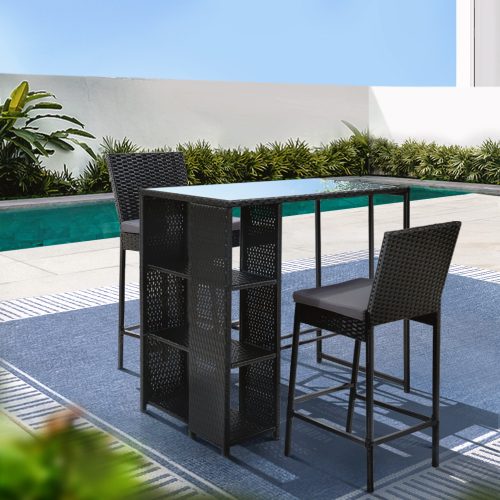 wicker bar stools