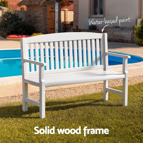 wooden 2 seat bench