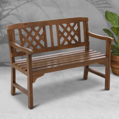 wooden lounge bench