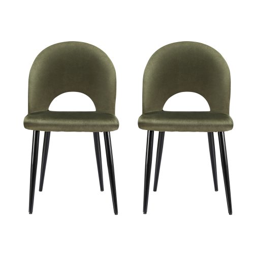 accent dining chairs green