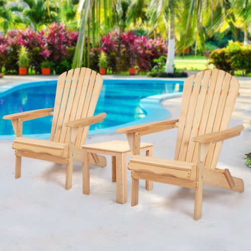 classic deck chairs natural