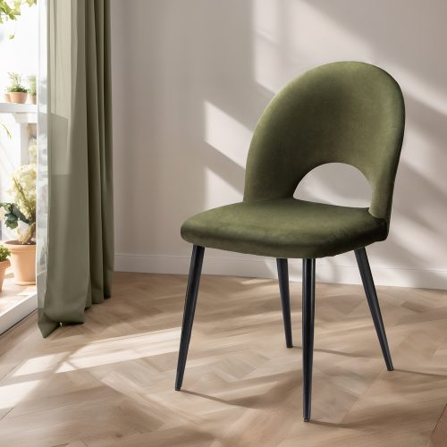 contemporary dining chairs green