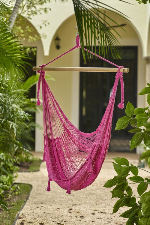 decorative pink hammock chair