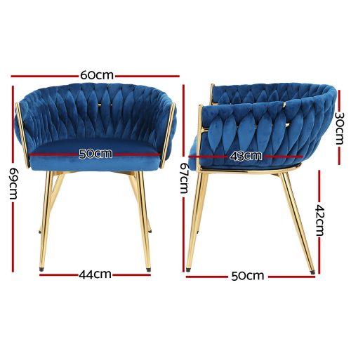 kitchen and dining chairs blue