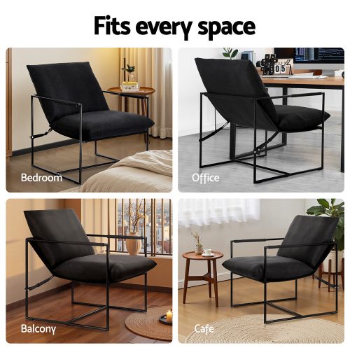living room sling armchair