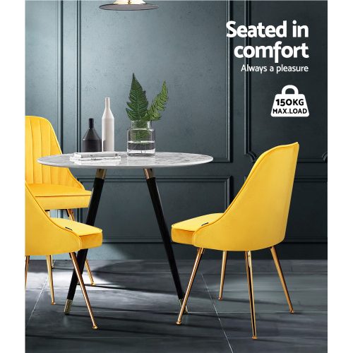 luxurious velvet dining chairs
