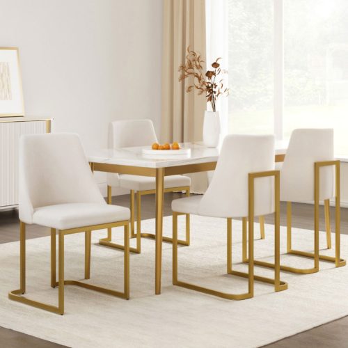 minimalist linen dining chairs