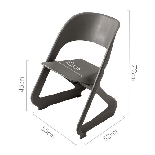 multipurpose plastic chairs grey