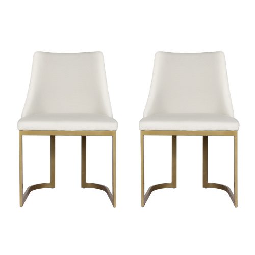 padded linen dining chairs