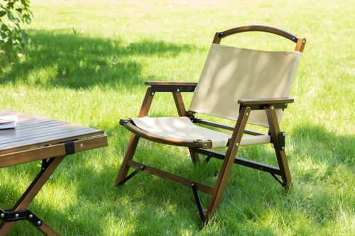 portable park chairs khaki beige