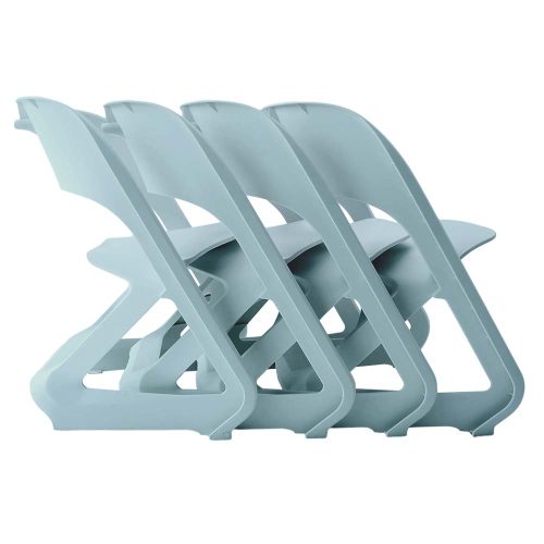 set of 4 leisure chairs blue