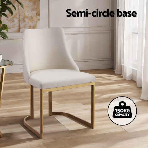 stylish beige dining chairs