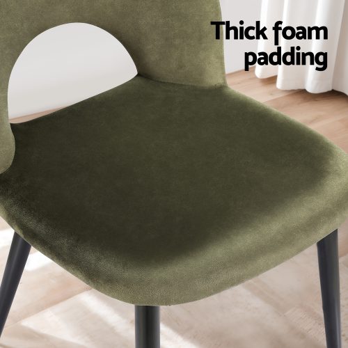 velvet upholstered dining chairs