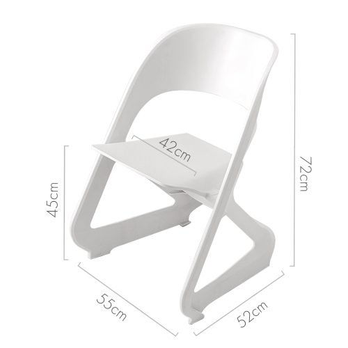 white plastic seating set