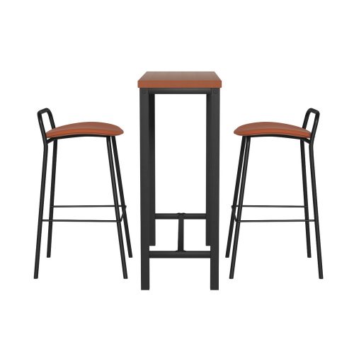 wooden bar table set
